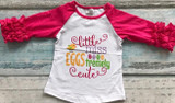 Easter baby girls love leopard three quarter cotton boutique cute top T-shirt raglans clothing ruffles little miss print prince