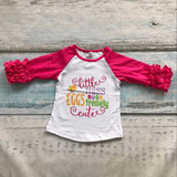 Easter baby girls love leopard three quarter cotton boutique cute top T-shirt raglans clothing ruffles little miss print prince