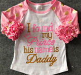 Easter baby girls love leopard three quarter cotton boutique cute top T-shirt raglans clothing ruffles little miss print prince
