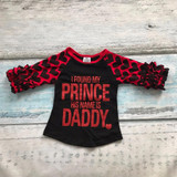 Easter baby girls love leopard three quarter cotton boutique cute top T-shirt raglans clothing ruffles little miss print prince