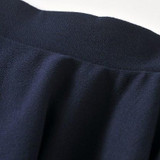 East Knitting X-075 2017 women high waist pleated skirts new fashion Black candy color skirt S M L XL plus size