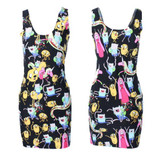EAST KNITTING 2017 New Summer Women Dress Celeb Bodycon Dress Splash Floral Print Sleeveless Midi Dresses Ladies Casual Vestidos
