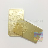 NON-MAGNETIC replica Animal kangaroo Australia 9999 pure gold 1 ounce bullion bar