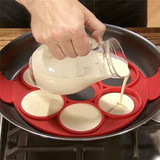 Non Stick Flippin' Fantastic Pancake Pan Flip Perfect Breakfast Maker Eggs Omelette Flipjack Tools 7 and 4 Grids Pancake Maker