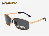 NOMANOV BRAND Custom Made Nearsighted Minus Prescription Polarized Sunglasses Men Al Mg Alloy Shield  -1 -1.5 -1.75 To -6