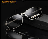 NOMANOV BRAND Custom Made Nearsighted Minus Prescription Polarized Sunglasses Men Al Mg Alloy Shield  -1 -1.5 -1.75 To -6