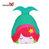 NOHOO Butterfly Waterproof Children School Bags Mermaid Animals School Backpacks Teenage Girls Large Capacity Baby Backpack