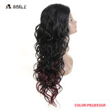 Noble Wigs For Black Women Loose Wave Lace Front Wigs Synthetic Hair 30 Inch Ombre Color Heat Resistant Wig Free Shipping