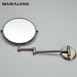 no.902 Fashion bronze color makeup mirror magnifier retractable folding bathroom beauty mirror double faced vanity mirror