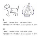 No-Pulling Dog Step-in Harness Leash Adjustable Solid Color Nylon Dog Training Walking Leash Collar for Small Medium Large Dogs