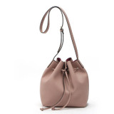 no logo Mansur Bucket bag women Pu Leather String Shoulder bag Luxury Bags Famous Designer no Logo printed