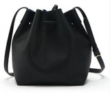no logo Mansur Bucket bag women Pu Leather String Shoulder bag Luxury Bags Famous Designer no Logo printed
