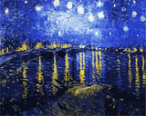 No Frame DIY Digital Oil Painting Paint By Numbers Christmas Birthday Unique Gift Van gogh starry sky of the rhone river