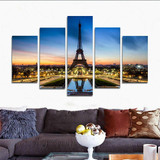 No Frame Canvas Picture Paris Eiffel Tower Painting Paintings on the wall Home Decoration Modular paintings on the wall