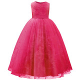 NNJXD Flower Girl Kid Evening Dress Wedding Bridal Gown Tulle Teen Girl Ceremonies Party Dress Children Clothing Girl 8 10 Years