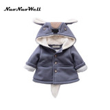 NNW 2017 Winter Hooded Baby Snowwear Baby Winter Coat Cartoon Hooded Boys Girls Thick Clothing Child Clothes 0-3Y for Kids