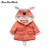 NNW 2017 Winter Hooded Baby Snowwear Baby Winter Coat Cartoon Hooded Boys Girls Thick Clothing Child Clothes 0-3Y for Kids