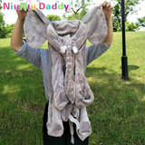 Niuniu Daddy 60cm Elephant Plush Toy Skin Giant Elephant Dolls Animal Skin Soft Pillows Baby Sleeping Pillow birthday Gift