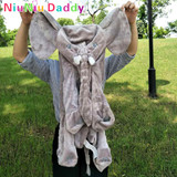Niuniu Daddy 60cm Elephant Plush Toy Skin Giant Elephant Dolls Animal Skin Soft Pillows Baby Sleeping Pillow birthday Gift