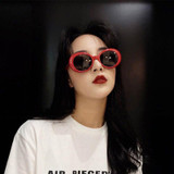 NIRVANA Kurt Cobain Sunglasses Women Brand Designer Oval SunGlasses Classic Harajuku Alien Men Vintage Retro Female Male Eyewear