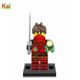 Ninjagoes legoingly Figure PG8077 Garmadon Shark Army Great White Puffer Lantern fish Lead Crab Jerry Hamer Building Blocks Toys