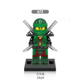 Ninjagoes legoingly Figure PG8077 Garmadon Shark Army Great White Puffer Lantern fish Lead Crab Jerry Hamer Building Blocks Toys