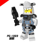 Ninjagoes legoingly Figure PG8077 Garmadon Shark Army Great White Puffer Lantern fish Lead Crab Jerry Hamer Building Blocks Toys