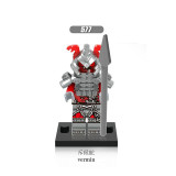 Ninjagoes legoingly Figure PG8077 Garmadon Shark Army Great White Puffer Lantern fish Lead Crab Jerry Hamer Building Blocks Toys