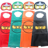 Ninja Ninjago Superhero Spiderman Batman Capes Mask Character For Kids Birthday Party Clothing Halloween cosplay Costumes 2-10Y
