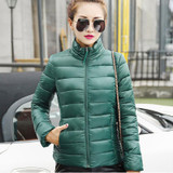NIJIUDING winter ultra light Cotton jacket women Korean Slim padded jacket Solid Female Parka and Jackets
