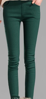 NIJIUDING women pants capris pencil pants fleece warm casual pants female trousers elastic Autumn Winter velvet thick leggings