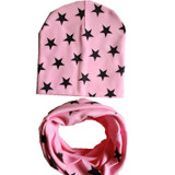 2018 New spring 20 colors star cotton baby hat scarf sets children hats beanies collars boys girls kids caps scarves child wraps