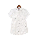 2018 New Short Sleeve Blouse Floral Summer Tops Turn Down Collar Women Shirts Casual Cotton Women Blouses Plus Size Blusas 5XL