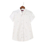 2018 New Short Sleeve Blouse Floral Summer Tops Turn Down Collar Women Shirts Casual Cotton Women Blouses Plus Size Blusas 5XL