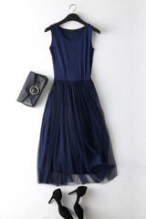 2018 New Sexy Spaghetti Strap Patchwork Mesh Dress Spring Summer Women Gauze Lace Tank Dress Basic Sundress Party Vestidos