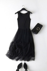 2018 New Sexy Spaghetti Strap Patchwork Mesh Dress Spring Summer Women Gauze Lace Tank Dress Basic Sundress Party Vestidos