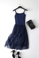 2018 New Sexy Spaghetti Strap Patchwork Mesh Dress Spring Summer Women Gauze Lace Tank Dress Basic Sundress Party Vestidos