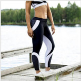 2018 New Sexy Mesh Pattern Print Leggings fitness Leggings For Women Sporting Workout Leggins Elastic Slim Black White Pants