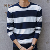 2018 New Pullovers Men Top Design Autumn Spring Brand Clothing Casual Slim Fit Cotton Knitting Quality Patchwork Mens Sweaters