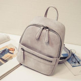 2018 New PU Leather Ladies Feminine Backpack For Teenage Women Backpack Girls School Bag Solid Mini Small Backpack