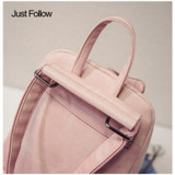 2018 New PU Leather Ladies Feminine Backpack For Teenage Women Backpack Girls School Bag Solid Mini Small Backpack