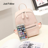 2018 New PU Leather Ladies Feminine Backpack For Teenage Women Backpack Girls School Bag Solid Mini Small Backpack