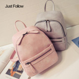 2018 New PU Leather Ladies Feminine Backpack For Teenage Women Backpack Girls School Bag Solid Mini Small Backpack