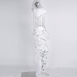 2018 New Patchwork Tracksuit Crop Top Tanks And Leggings Sporting Skinny Clothing Summer 2 Pieces Hollow Women Clothing