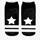 2018 New Meias Summer Autumn Harajuku Character Socks 3D Print Animal Women's Low Cut Ankle Socks Cat Printed Socks