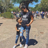 2018 NEW KING QUEEN Letter Printed Black Tshirts 2018 OMSJ Summer Casual Cotton Short Sleeve Tees Tops Brand Loose Couple Tops