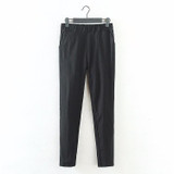 2018 New Jeans Plus Size Pants Women's Spring Korean Elastic Waist Pants Feet Pants 7 Color Solid Slim Was Thin Pencil Pants