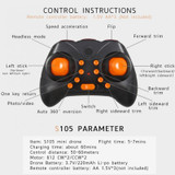 2018 NEW HOT SALES Flytec S105 Mini Pocket Four-axis Unmanned 2.4G Drop-resistant Remote Control Aircraft Toys