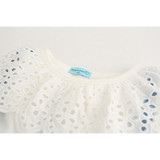 2018 New girls cute dress,white princess belt lace dress sleeveless cotton summer dress lovely baby girls clothes 3-7 Years