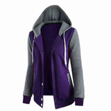 2018 New Fashion Women Sweatshirts Zipper Hooded Long Sleeve Ladies Hoodie Fall Winter Ladies Coats